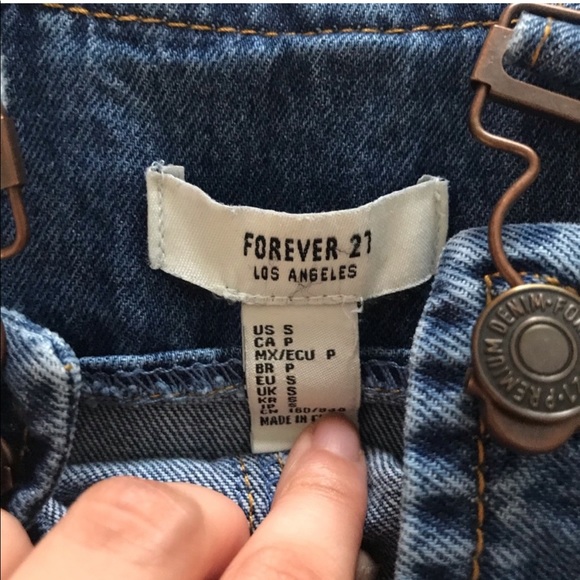 Denim Y-Back Overall Dress Pockets - Picture 6 of 8